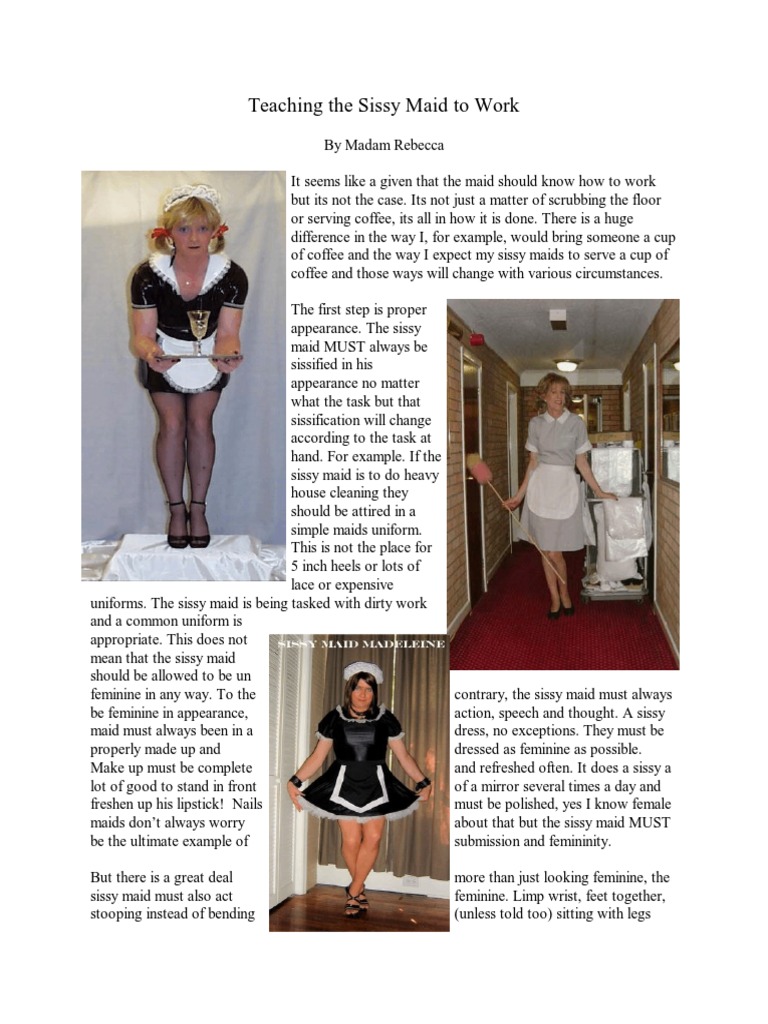Sissy Maid Training and Etiquette Guide | PDF