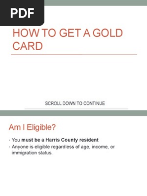 Gold Card