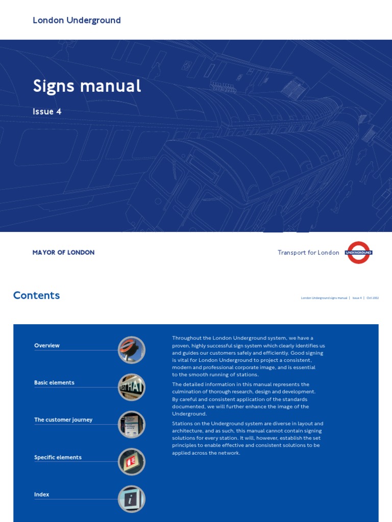 London Underground Sign Manual | PDF | Letter Case | Typefaces