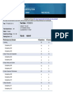 Examinee Score Report: Test Date: 07/29/2013