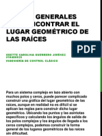 Reglas Generales para Encontrar El Lugar Geométrico de LAS RAICES