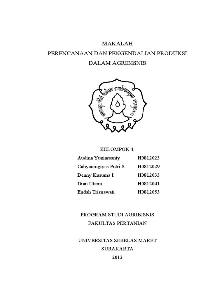 Contoh Makalah Manajemen Resiko Agribisnis Guru Galeri