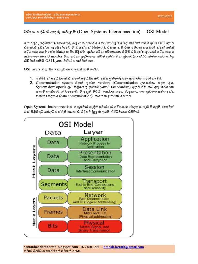 Al ICT Network Osi Layers | PDF