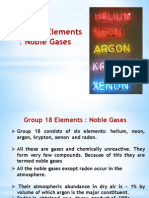 Group 18 Elements: Noble Gases and Their Properties