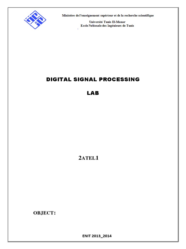 Digital Signal Processing with MATLAB | PDF