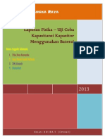 Laporan Percobaan Fisika - Uji Coba Kapasitor