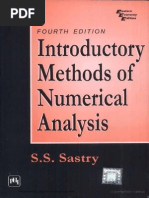 Introductory Methods of Numerical Analysis