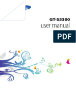 GT-S5300 User Manual