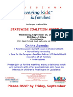 Statewide Coalition Meeting: On The Agenda