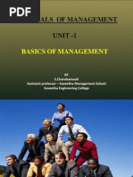 Unit - 1 Essentials of Management - Basics of Management