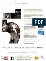 UCF All-Star High School Jazztet 2014 - TeacherFlyer