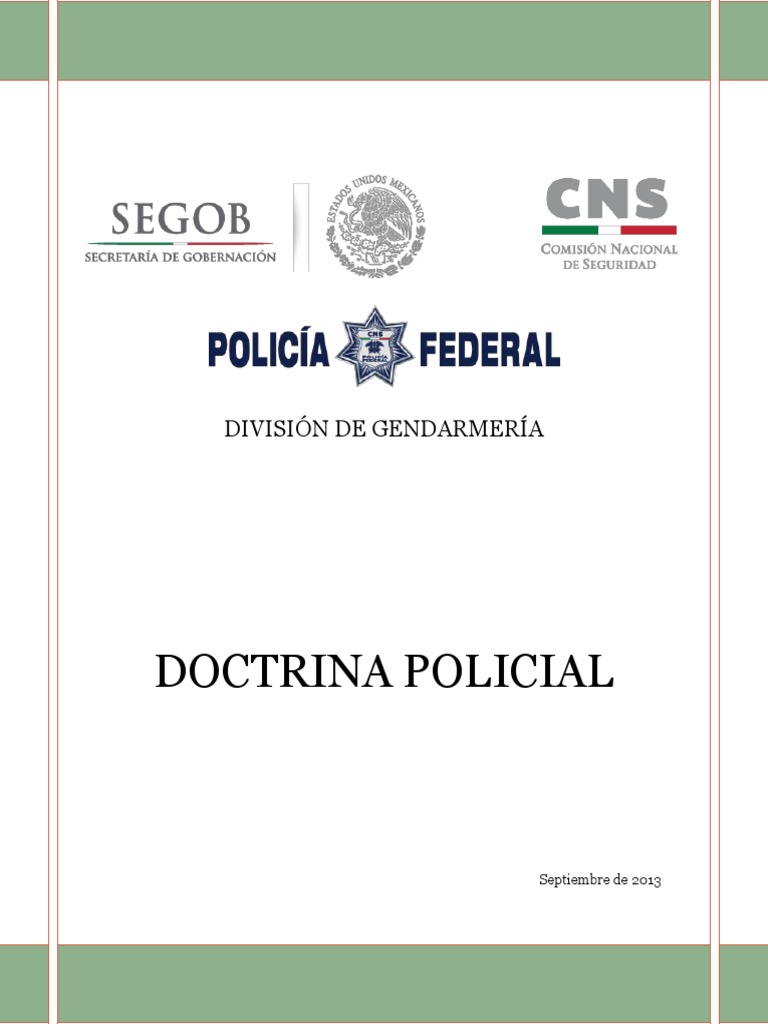 Doctrina Policial GF2013 Policía México