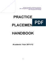 OT Placement Handbook 2011-12