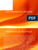 Psychoanalytic Criticism fo humanities