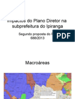 Impactos Do Plano Diretor Na Subprefeitura Do Ipiranga