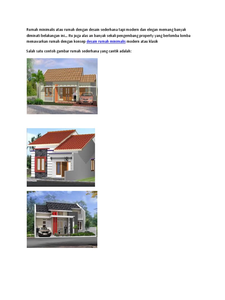 Gambar Rumah Sederhana Cantik Gambar Rumah Sederhana Cantik