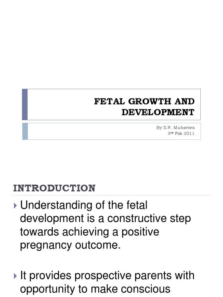 Fetal Growth and Development Overview | PDF | Fetus | Gastrointestinal ...