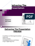 Delivering Presentations Like a Pro