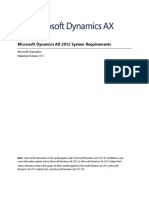 Microsoft Dynamics AX 2012 System Requirements