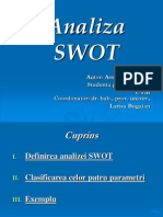 Analiza Swot: Autor: Armină Virabean Studenta Grupei BA-061 UTM Coordonator: Dr. Hab., Prov. Univer., Larisa Bugaian