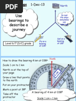 Use Bearings To Describe A Journey