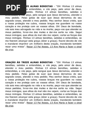 Oracao As Treze Almas Benditas Missa Liturgia Oracao