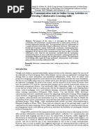 Download Using electronic Communication tools in Online Group Activities to Develop Collaborative Learning skills by Martin SN188371004 doc pdf