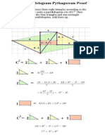 Pretty Unique Parallelogram Pythagorean Theorem Proof - Author Tony Foster