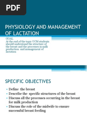 Lactation Physiology And Management Lactation Secondary Sexual Characteristics