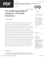 An Anthropological Analysis of Home Interiors