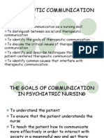 Therapeutic Communication Powerpoint