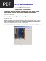 Menu Filtro Distorsionar