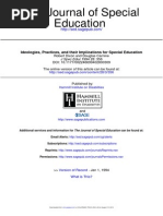 IDEOLOGIES, PRACTICES, AND THEIR IMPLICATIONS FOR SPECIAL EDUCATION