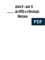 094359histria B Aula 18 Histria Da Urss e Revoluo Mexicana