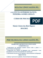 Teorias Da Linguagem 2011-2012