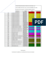 Calendario Para Presentacion de Proyecto Integral Cyt