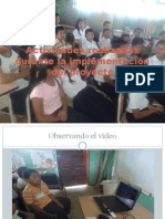 Actividades Realizadas Durante La Implementacin Del Proyecto