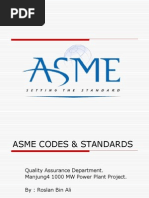 Overview of ASME BPVC Standard