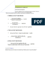 Fluid Balance: Calculation of Intravenous Flow Rate