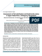 Assessment of Fish Distribution and Biodiversity Status