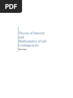 Theory of Interest and Mathematics of Life Contingencies