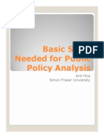 Basic Skills Needed For Public Policy Analysis