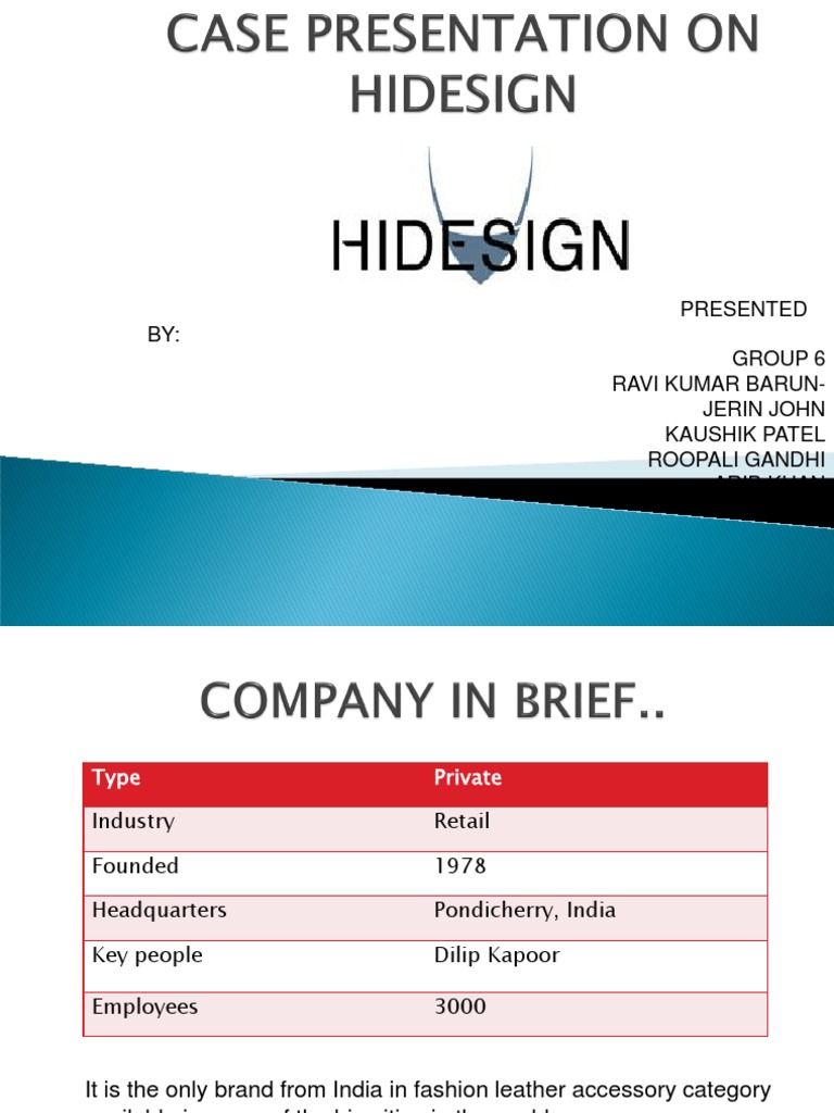 HIDESIGN PPT Brand Retail