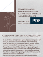 Presentasi Hermanto Siregar, Ph.D. Pada acara Lokakarya "Lessons Learned" Penanggulangan Kemiskinan , Utusan Khusus Presiden RI untuk Penanggulangan Kemiskinan, HS.Dillon. Grand Sahid Jaya,Jakarta pada 18-19 November 2013