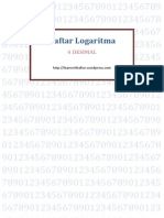 Daftar Logaritma 4 Desimal PDF