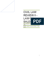 Civil Code Law on Sales Reviewer