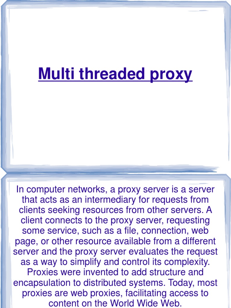 Multi Threaded Proxy Proxy Server Web Server Free 30