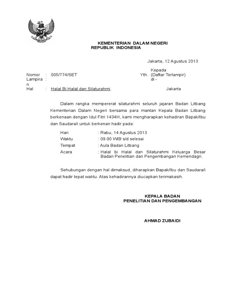 440 Contoh Undangan Untuk Acara Halal Bihalal Terbaik Gratis