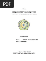 Download Makalah Restoratif Justice Tentang Hukum Peradilan Anak by Black Memories SN188498926 doc pdf