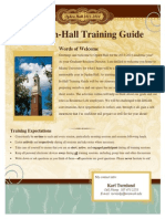 2013 in Hall Training Guide Done